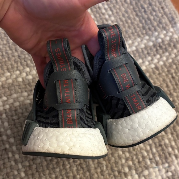 Adidas NMD Black and Dark Green Sneakers - Picture 3 of 5
